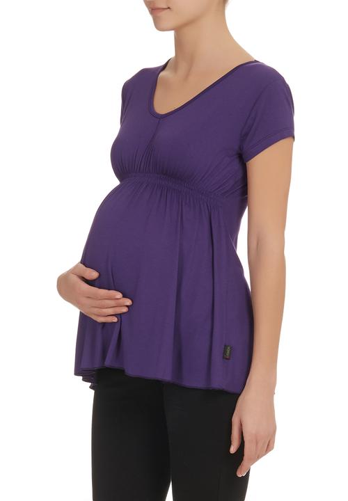 Cherry Melon - Cap-sleeve smock top Purple