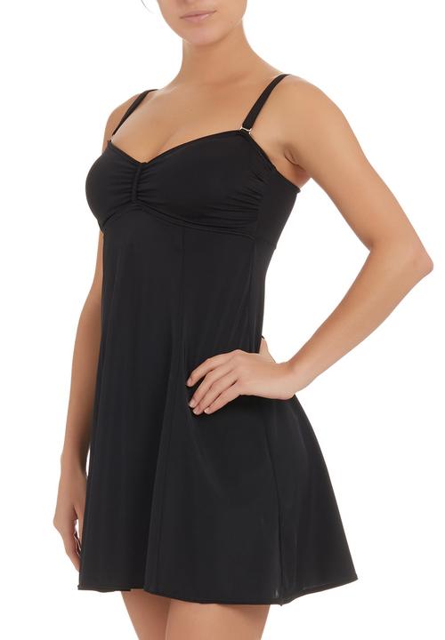 black swimming dress