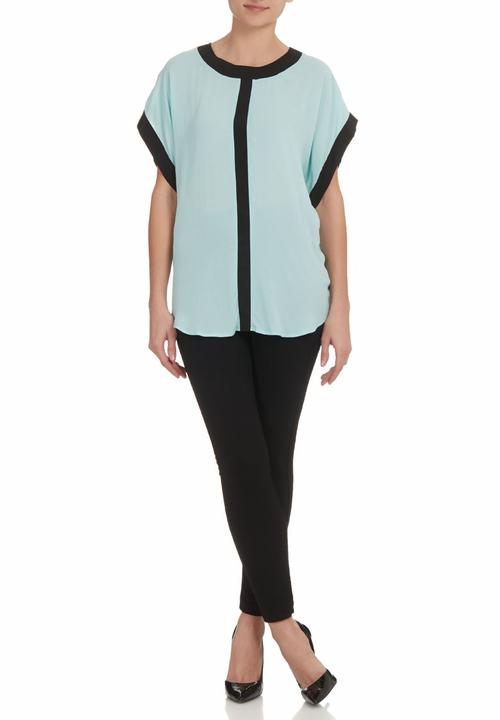 RUFF TUNG - Contrast Top Multi-Colour
