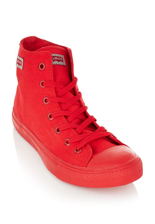 levis red shoes