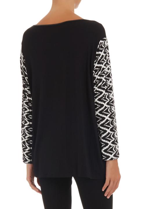 Slick - Top with trim Black/White