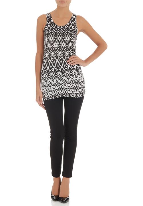 Slick - Printed cami Black/White