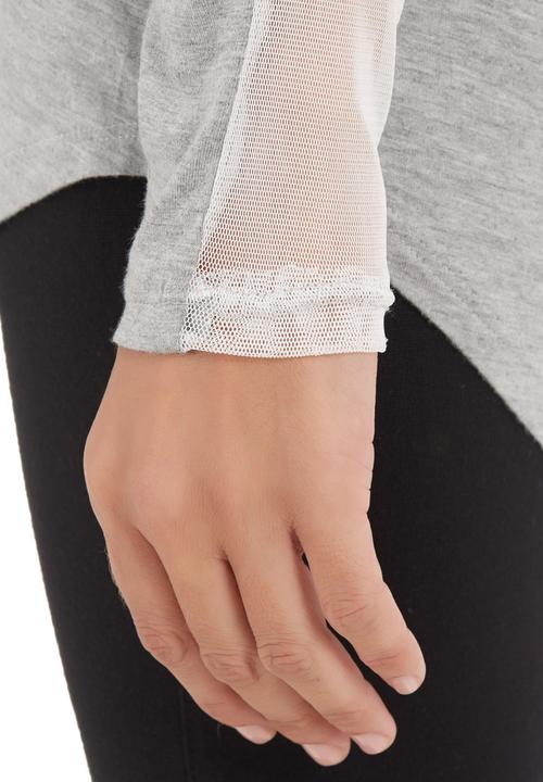 Spree Designer - Top with mesh inset Grey