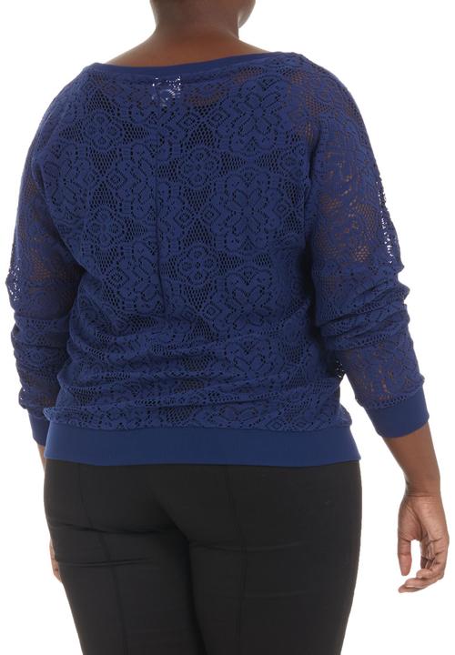 edge - Lace sweater Blue