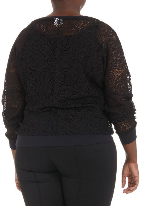 edge - Lace sweater Black