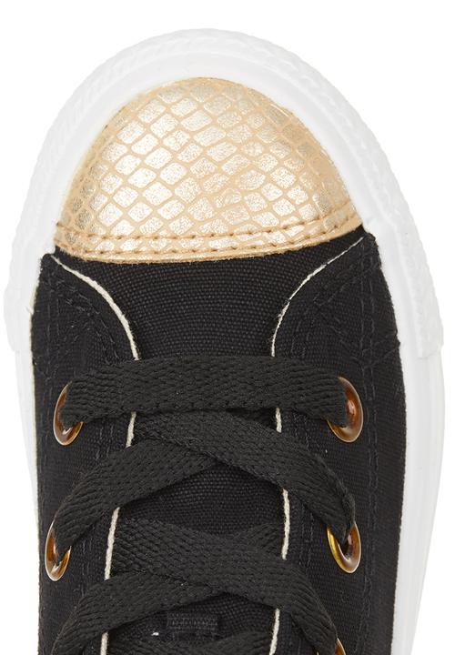 SOVIET - Canvas Hi-cuts with Zip Detail Black