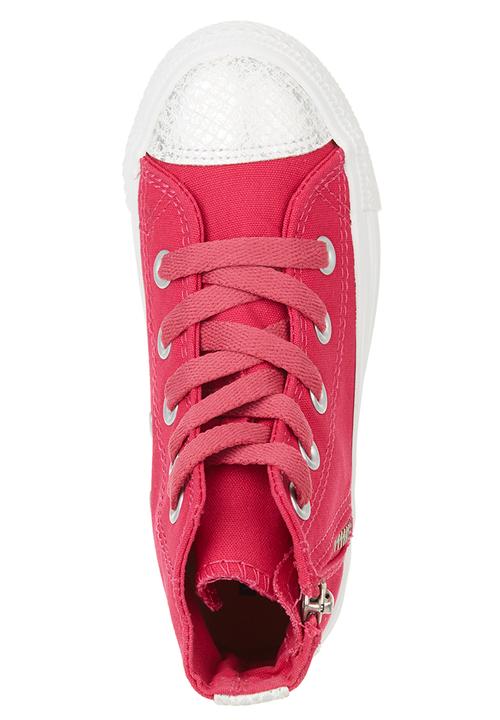 SOVIET - Canvas Hi-cut with Zip Detail Magenta