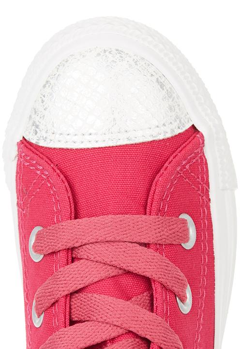 SOVIET - Canvas Hi-cut with Zip Detail Magenta