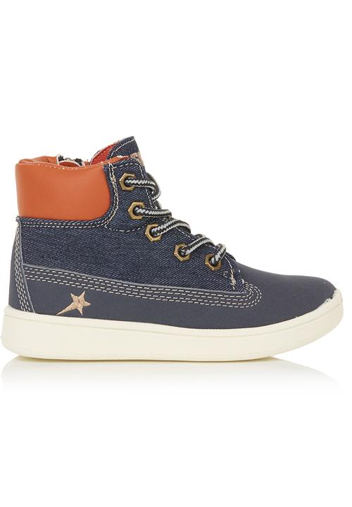 SOVIET - Mid-cut Boots Denim Blue/Black