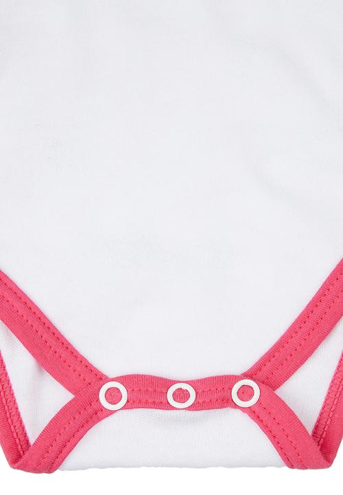 Basic Beings - Butterfly Babygro White