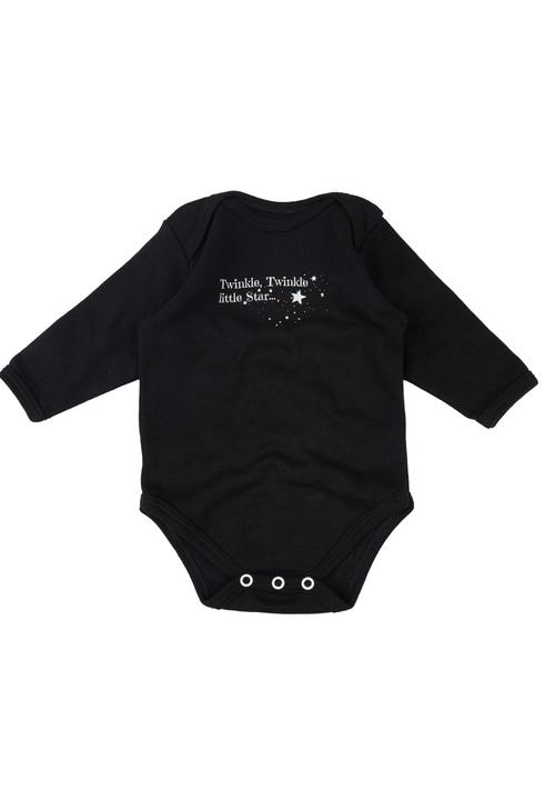 Basic Beings - Twinkle Little Star Bodysuit Black
