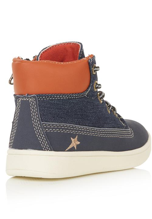 SOVIET - Mid-cut Boots Denim Blue/Black