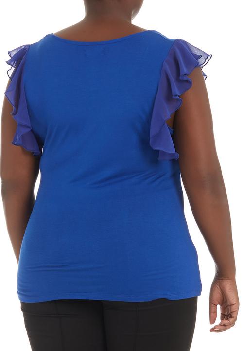 edit - Flutter-sleeved Tshirt Blue