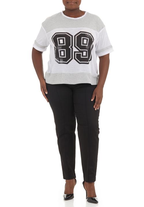 edge - Printed football T-shirt Mid Grey