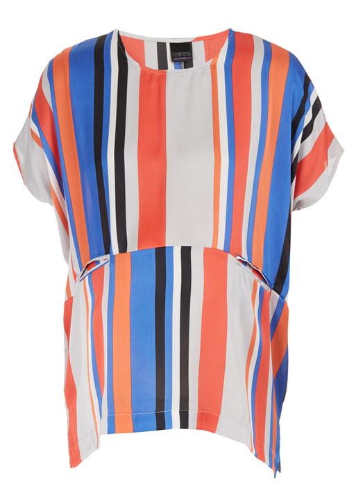 Me-a-mama - Colourblocked woven top Multi-colour