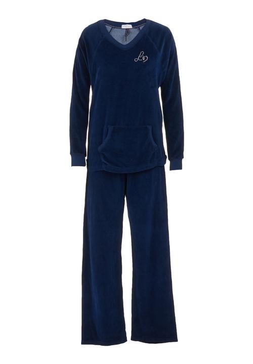 Lila Rose - Velour tracksuit Dark Blue