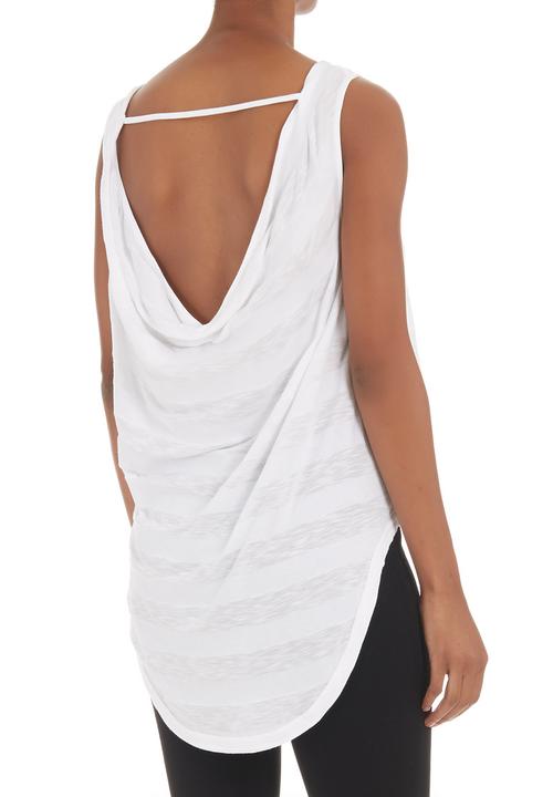 GUESS - Cropped traveller tee White