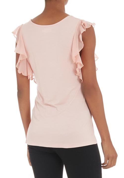 edit - Flutter-sleeved T-shirt Pale Pink