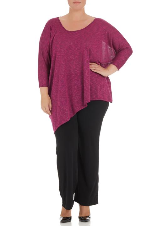 Isabel de Villiers - Side-draped top Magenta