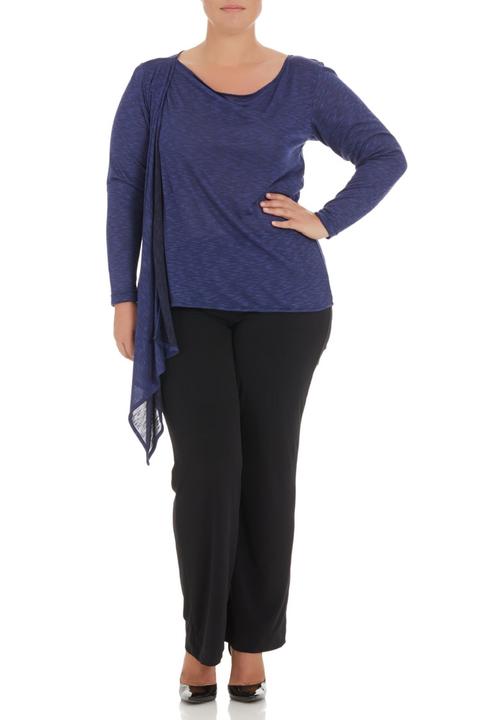 Isabel de Villiers - Draped knit top Navy