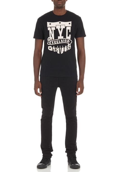 Levi’s® - Levi's® Excelsior-print T-shirt Black