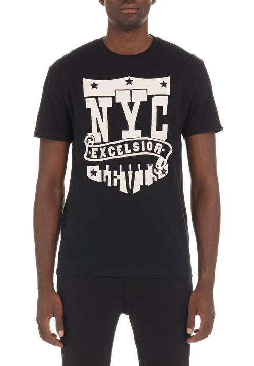 Levi’s® - Levi's® Excelsior-print T-shirt Black