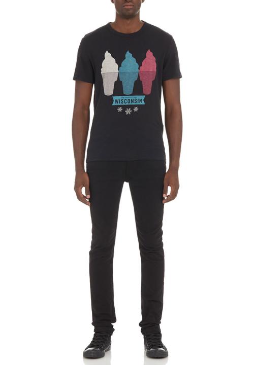 Levi’s® - Levi's® Wisconsin-print T-shirt Black