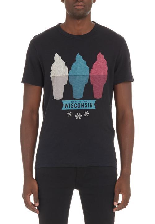 Levi’s® - Levi's® Wisconsin-print T-shirt Black