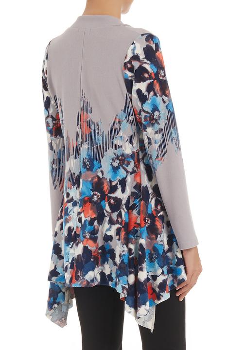 edit - Asymmetrical tunic Multi-colour