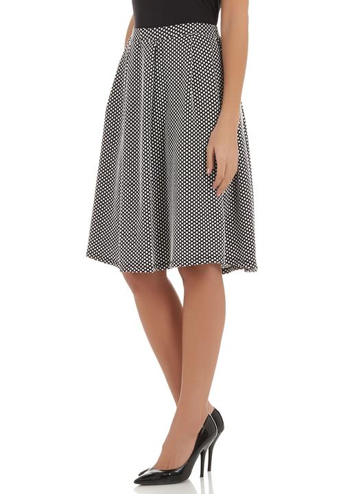 MICHELLE LUDEK - Full circle skirt Black/White