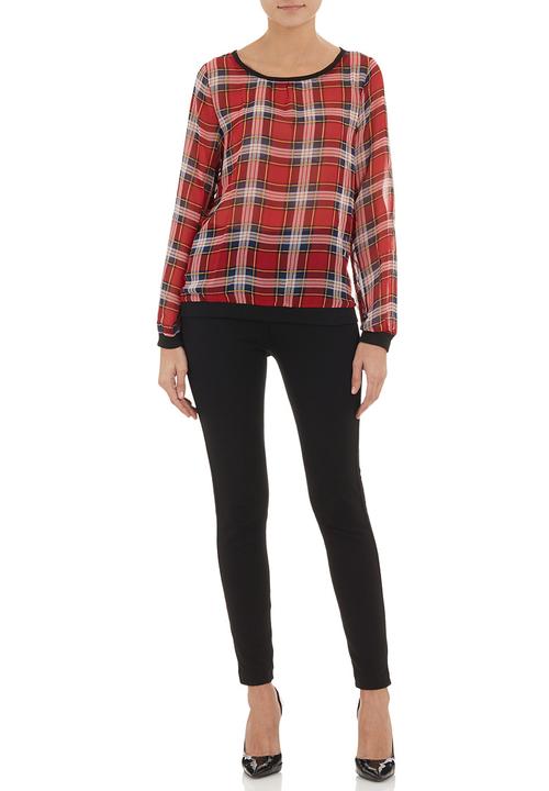 Traffic - Beyonce check blouse Multi-colour