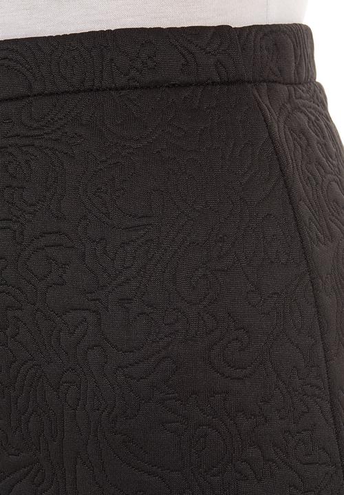 adam&eve; - Quilted pencil skirt Black