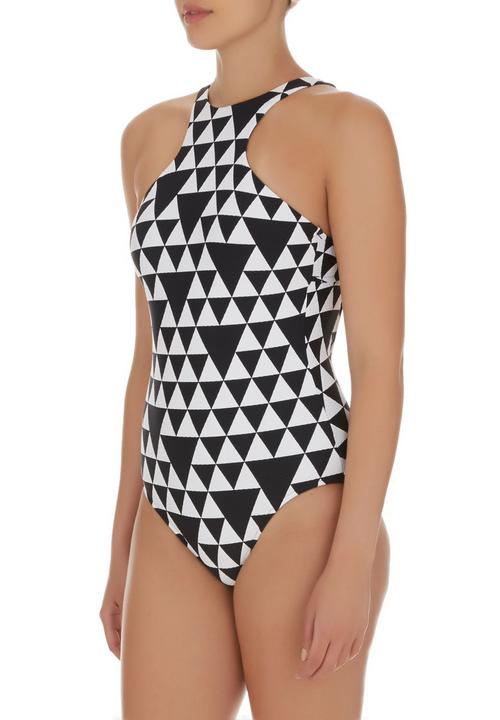 seafolly black and white one piece