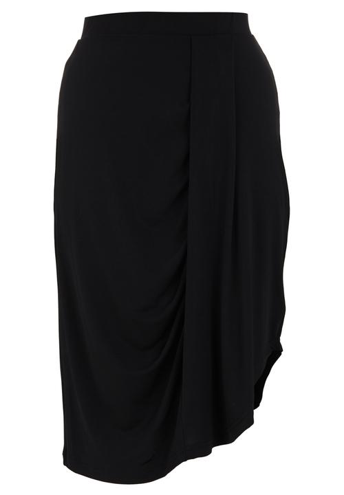 STYLE REPUBLIC - Draped Midi Skirt Black