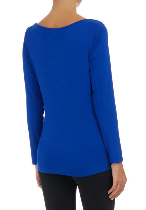 Suzanne Betro - Basic Boat-neck T-shirt Cobalt