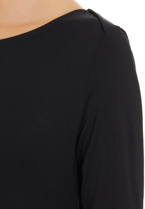 Suzanne Betro - Basic Boat-neck T-shirt Black