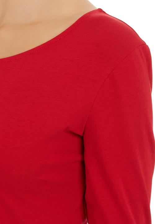 Suzanne Betro - Long-sleeve Crop Top Red Red
