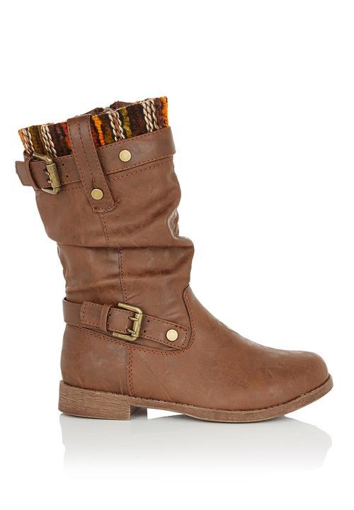 RAGE - Boots with buckle detail Brown