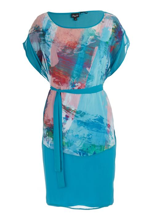 Marique Yssel - Sheer Tunic Dress Turquoise