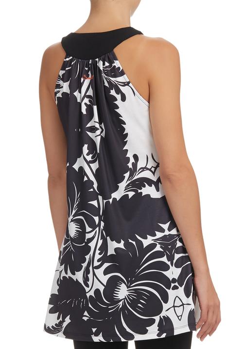 Smash - Tropical Print Tunic Orange