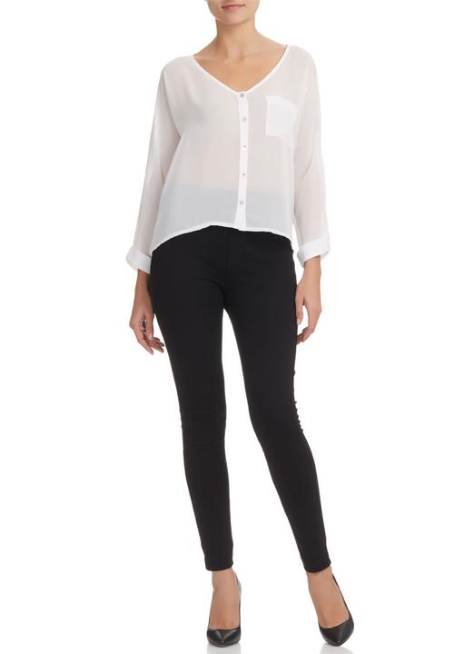 edit - V-neck Blouse White