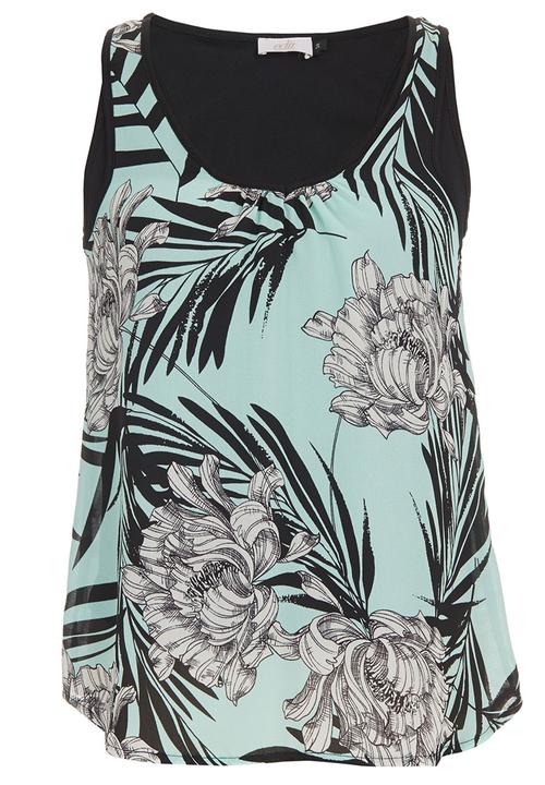 edit - Tropical-Print Cami Multi-colour