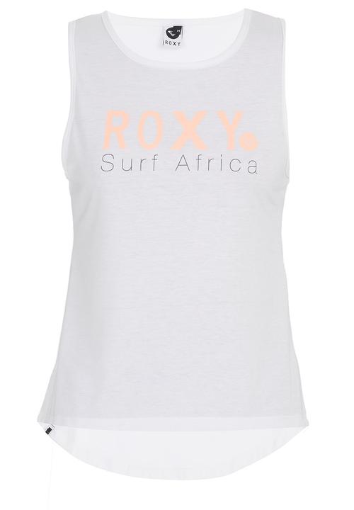 Roxy - Sleeveless T-shirt with Roxy Branding White