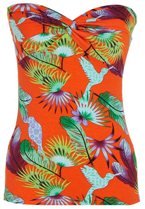 Smash - Tropical Strapless Top Multi-colour