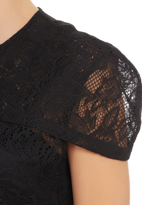 KARMA - Fall Lace Blouse Black