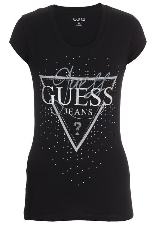 GUESS - Guess Traingle T-shirt Black