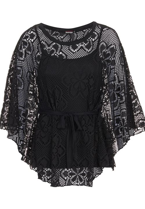 Revenge - Crochet Top Black