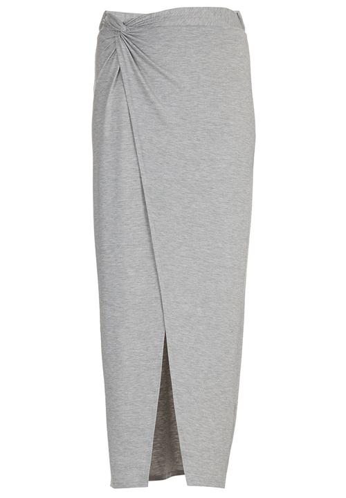 STYLE REPUBLIC - Wrap Maxi Skirt Mid Grey