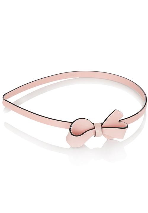 Pop Candy - Bow Aliceband Pale Pink