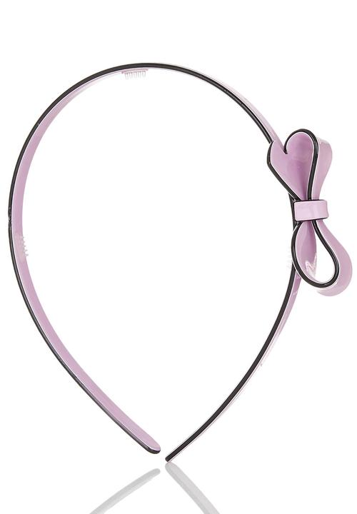 Pop Candy - Bow Aliceband Pale Purple